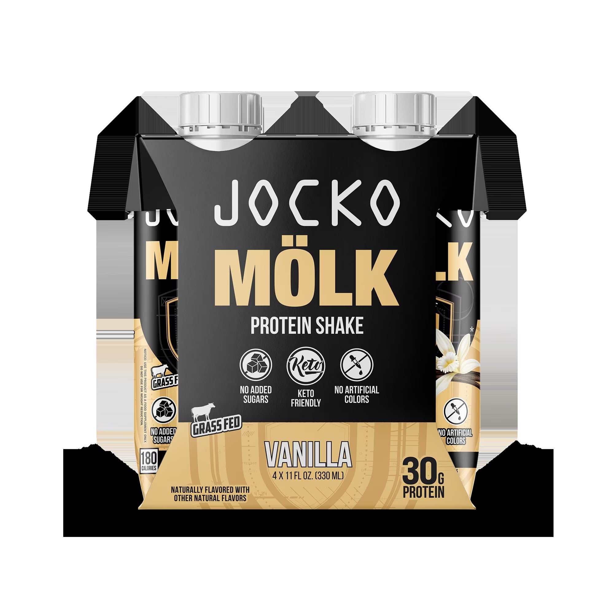 Delicious Vanilla Protein Shake - 30g Protein, 11oz Ready-to-Drink, 4 Count for Muscle Growth & Recovery