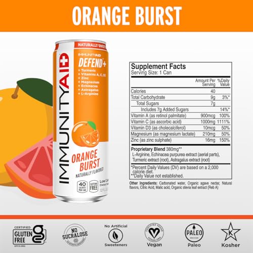 GOLFERAID Performance Blend, Up Your Golf Game, No Caffeine, Glucosamine, Turmeric, MSM, CoQ10, B-Complex, BCAAs and Electrolytes, 40 Calories, 100% Clean, Paleo, Vegan, 12-oz. cans (Pack of 24)