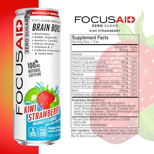GOLFERAID Performance Blend, Up Your Golf Game, No Caffeine, Glucosamine, Turmeric, MSM, CoQ10, B-Complex, BCAAs and Electrolytes, 40 Calories, 100% Clean, Paleo, Vegan, 12-oz. cans (Pack of 24)