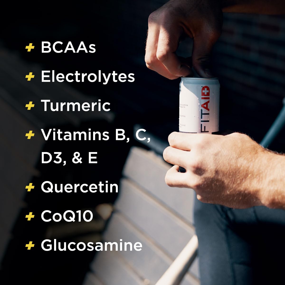 GOLFERAID Performance Blend, Up Your Golf Game, No Caffeine, Glucosamine, Turmeric, MSM, CoQ10, B-Complex, BCAAs and Electrolytes, 40 Calories, 100% Clean, Paleo, Vegan, 12-oz. cans (Pack of 24)