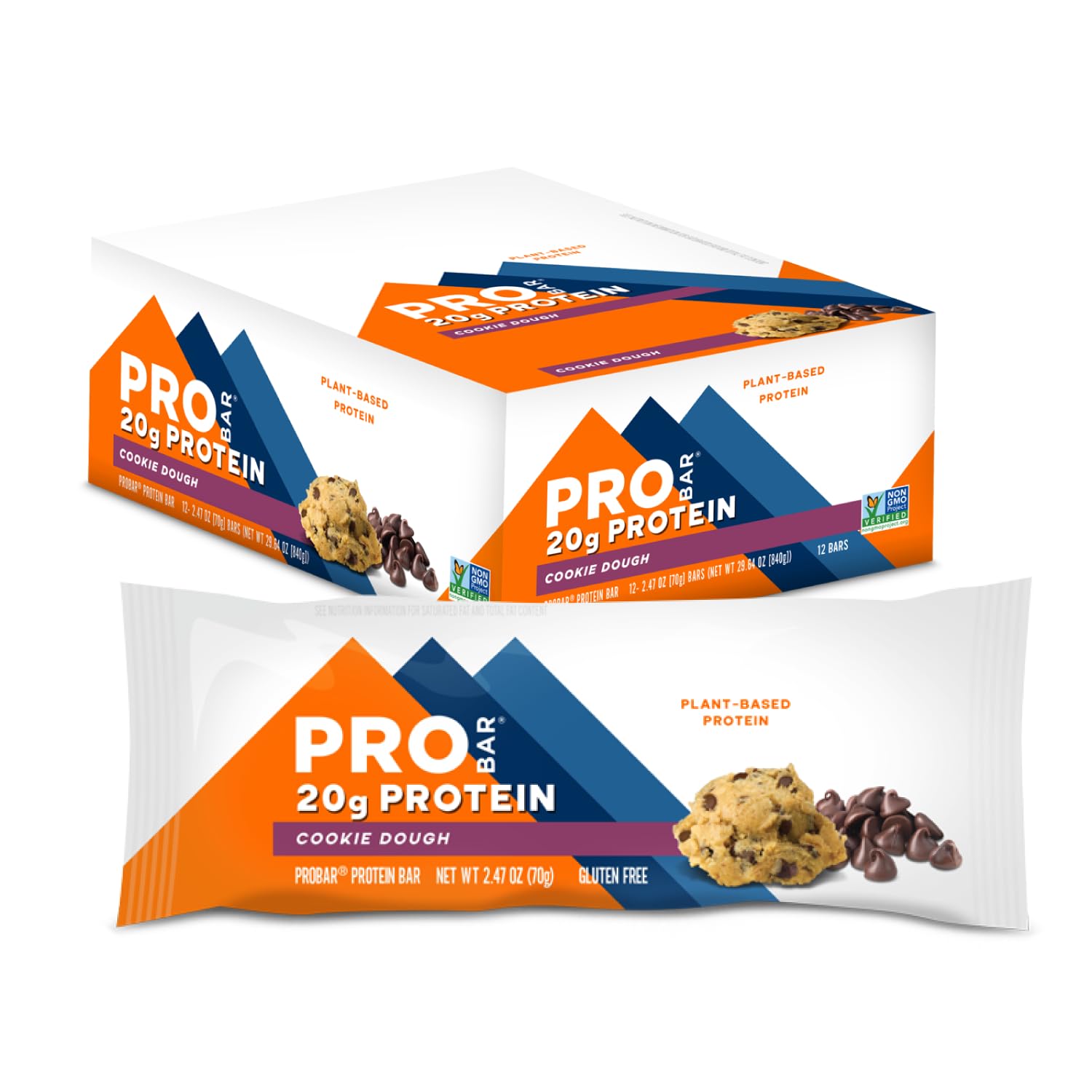 PROBAR - PROTEIN Bar, Chocolate Brownie, Non-GMO, Gluten-Free, Healthy, Plant-Based, Whole-Food Ingredients, Natural Energy (12 Count)
