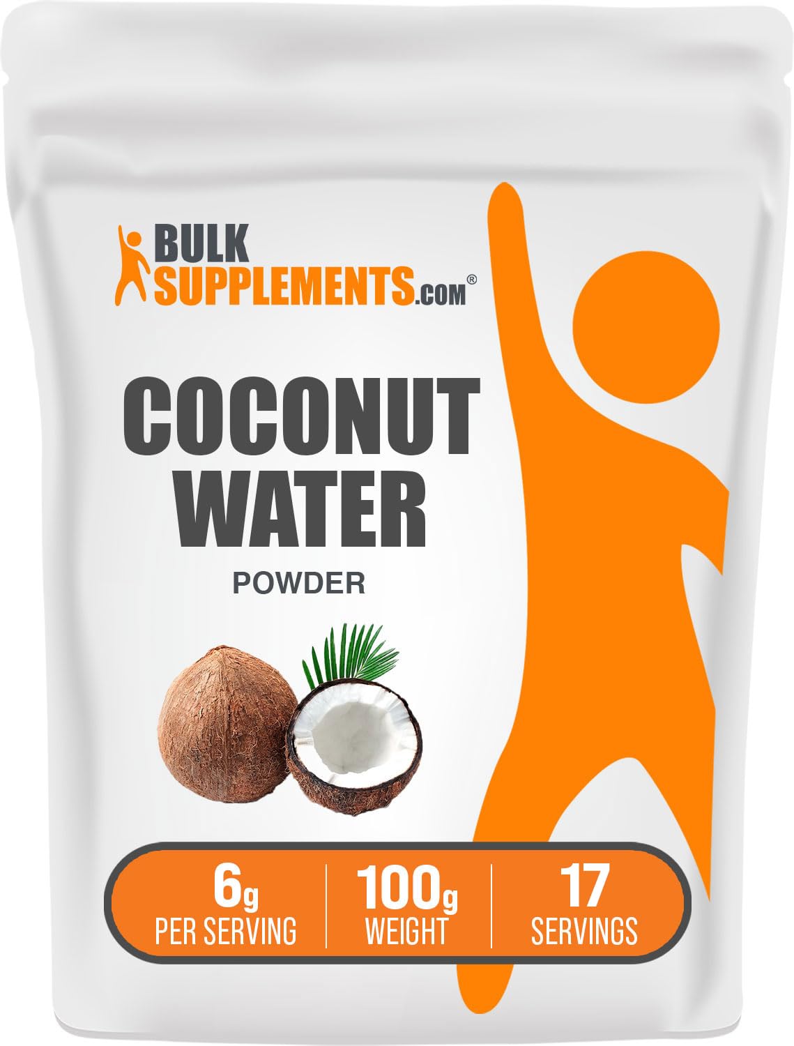 BulkSupplements.com Coconut Water Powder - Electrolyte Supplement, Water Flavoring & Enhancer - No Sugar Added & Gluten Free, 6g per Serving, 1kg (2.2 lbs) (Pack of 1)