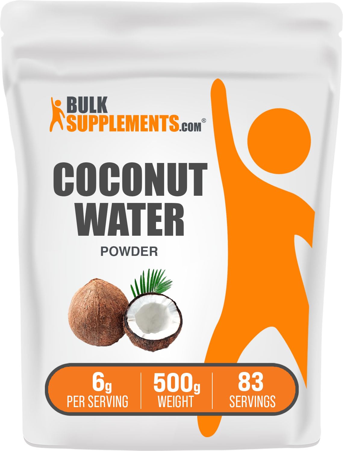 BulkSupplements.com Coconut Water Powder - Electrolyte Supplement, Water Flavoring & Enhancer - No Sugar Added & Gluten Free, 6g per Serving, 1kg (2.2 lbs) (Pack of 1)