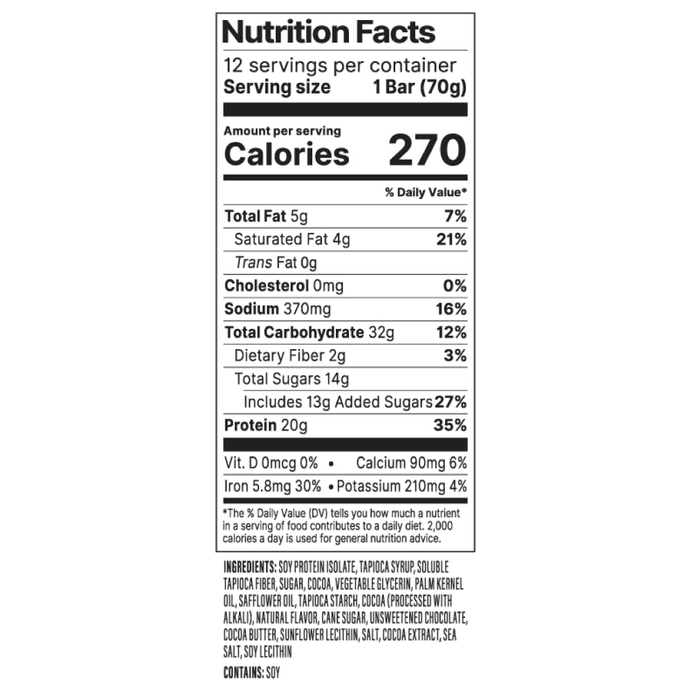PROBAR - PROTEIN Bar, Chocolate Brownie, Non-GMO, Gluten-Free, Healthy, Plant-Based, Whole-Food Ingredients, Natural Energy (12 Count)