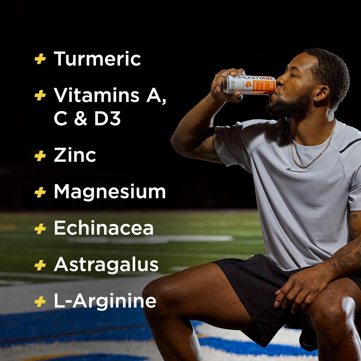 GOLFERAID Performance Blend, Up Your Golf Game, No Caffeine, Glucosamine, Turmeric, MSM, CoQ10, B-Complex, BCAAs and Electrolytes, 40 Calories, 100% Clean, Paleo, Vegan, 12-oz. cans (Pack of 24)