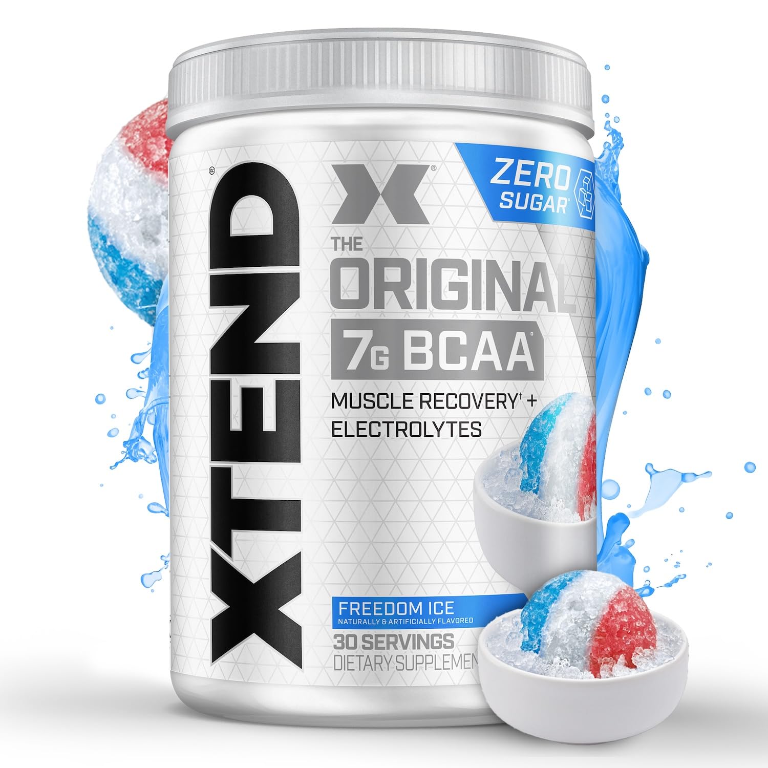 Xtend Original BCAA Powder 7g BCAA and 2.5g L-Glutamine, Sugar Free Post Workout Muscle Recovery Drink with Amino Acids for Men & Women, 90 Servings