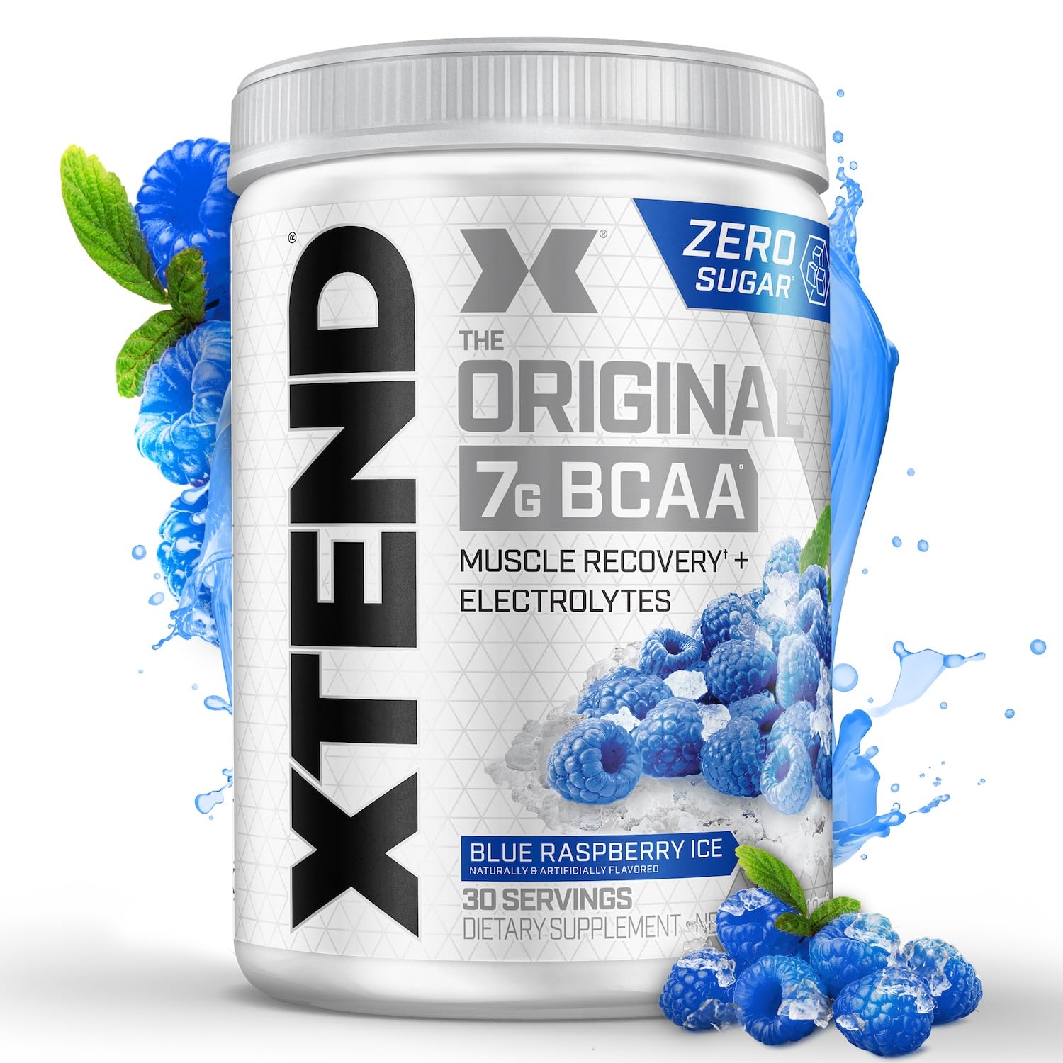 Xtend Original BCAA Powder 7g BCAA and 2.5g L-Glutamine, Sugar Free Post Workout Muscle Recovery Drink with Amino Acids for Men & Women, 90 Servings