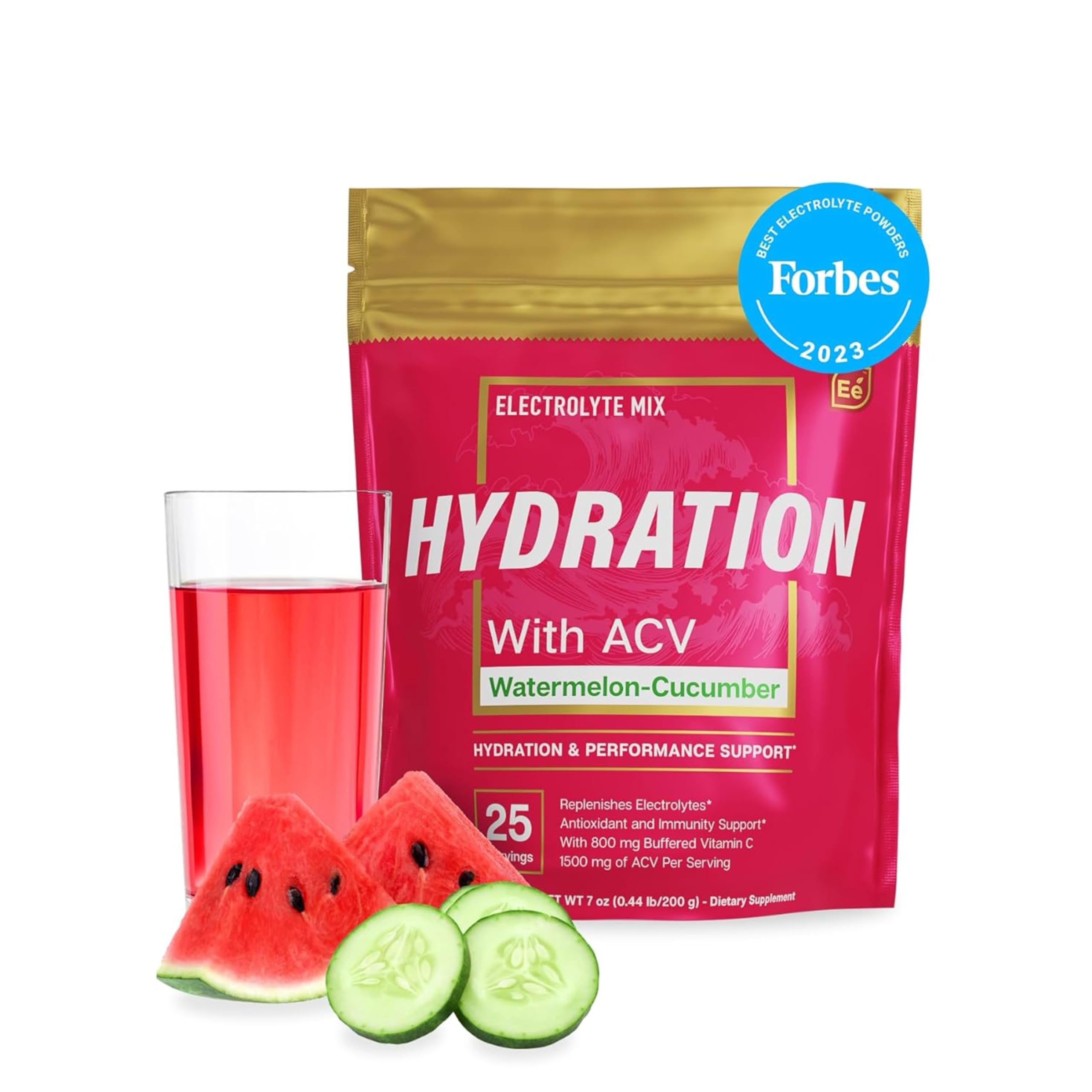 Essential Elements Hydration Packets - Variety Pack - Sugar Free Electrolytes Powder Packets - 15 Stick Packs of Electrolytes Powder No Sugar - Hydration Drink - with ACV & Vitamin C