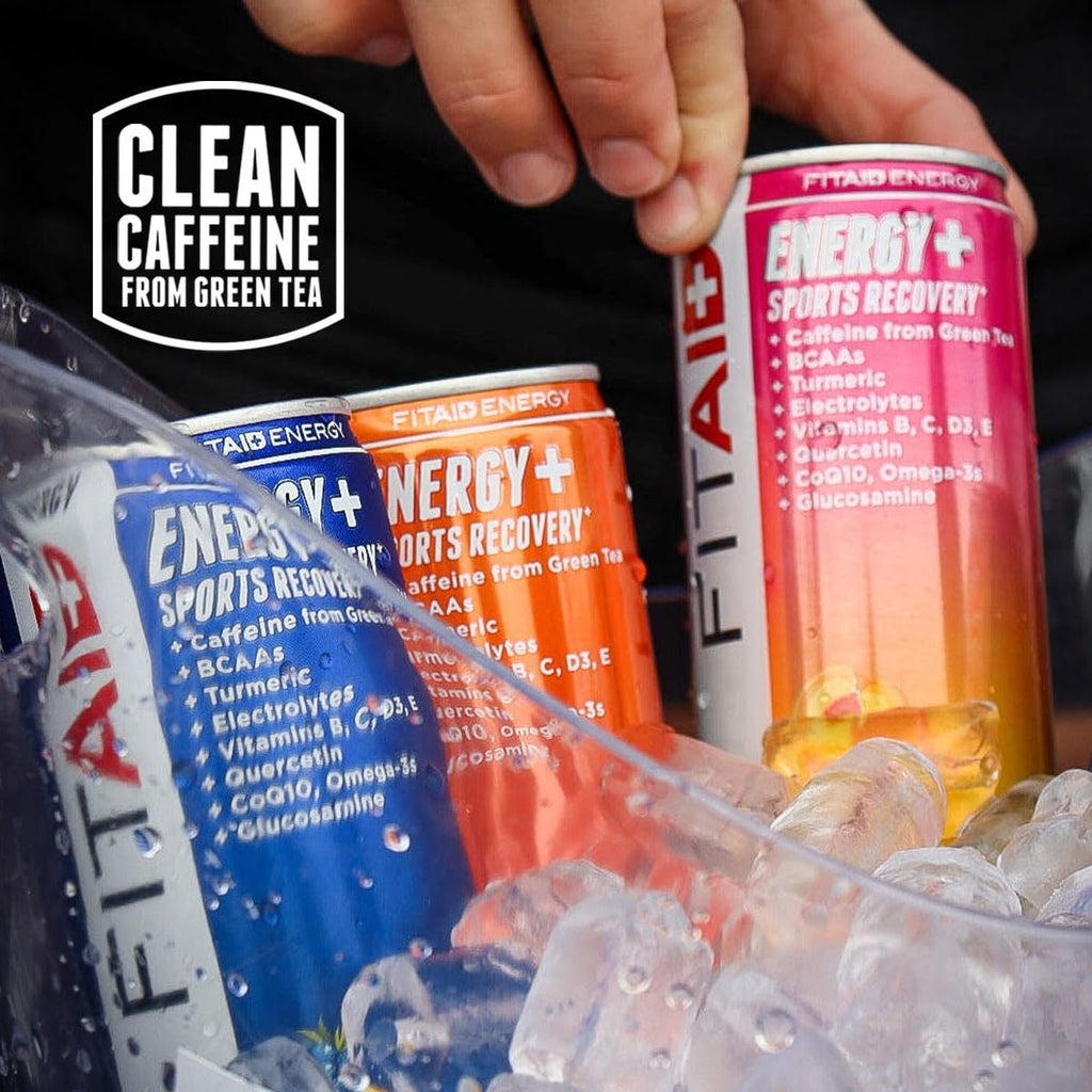 GOLFERAID Performance Blend, Up Your Golf Game, No Caffeine, Glucosamine, Turmeric, MSM, CoQ10, B-Complex, BCAAs and Electrolytes, 40 Calories, 100% Clean, Paleo, Vegan, 12-oz. cans (Pack of 24)