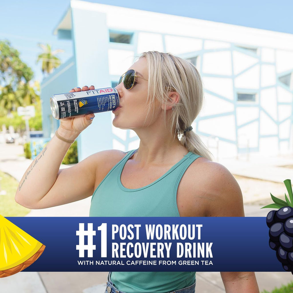 GOLFERAID Performance Blend, Up Your Golf Game, No Caffeine, Glucosamine, Turmeric, MSM, CoQ10, B-Complex, BCAAs and Electrolytes, 40 Calories, 100% Clean, Paleo, Vegan, 12-oz. cans (Pack of 24)