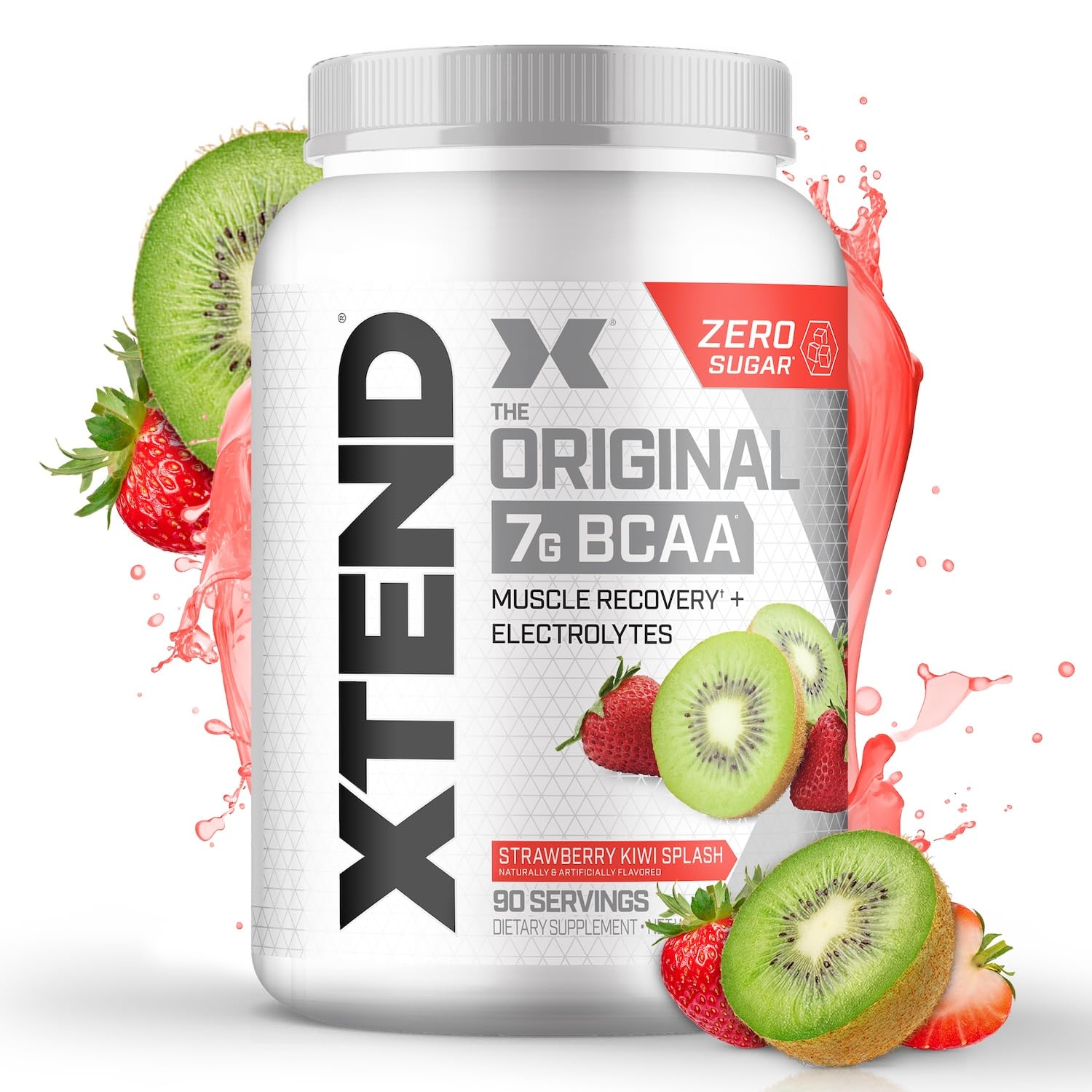 Xtend Original BCAA Powder 7g BCAA and 2.5g L-Glutamine, Sugar Free Post Workout Muscle Recovery Drink with Amino Acids for Men & Women, 90 Servings