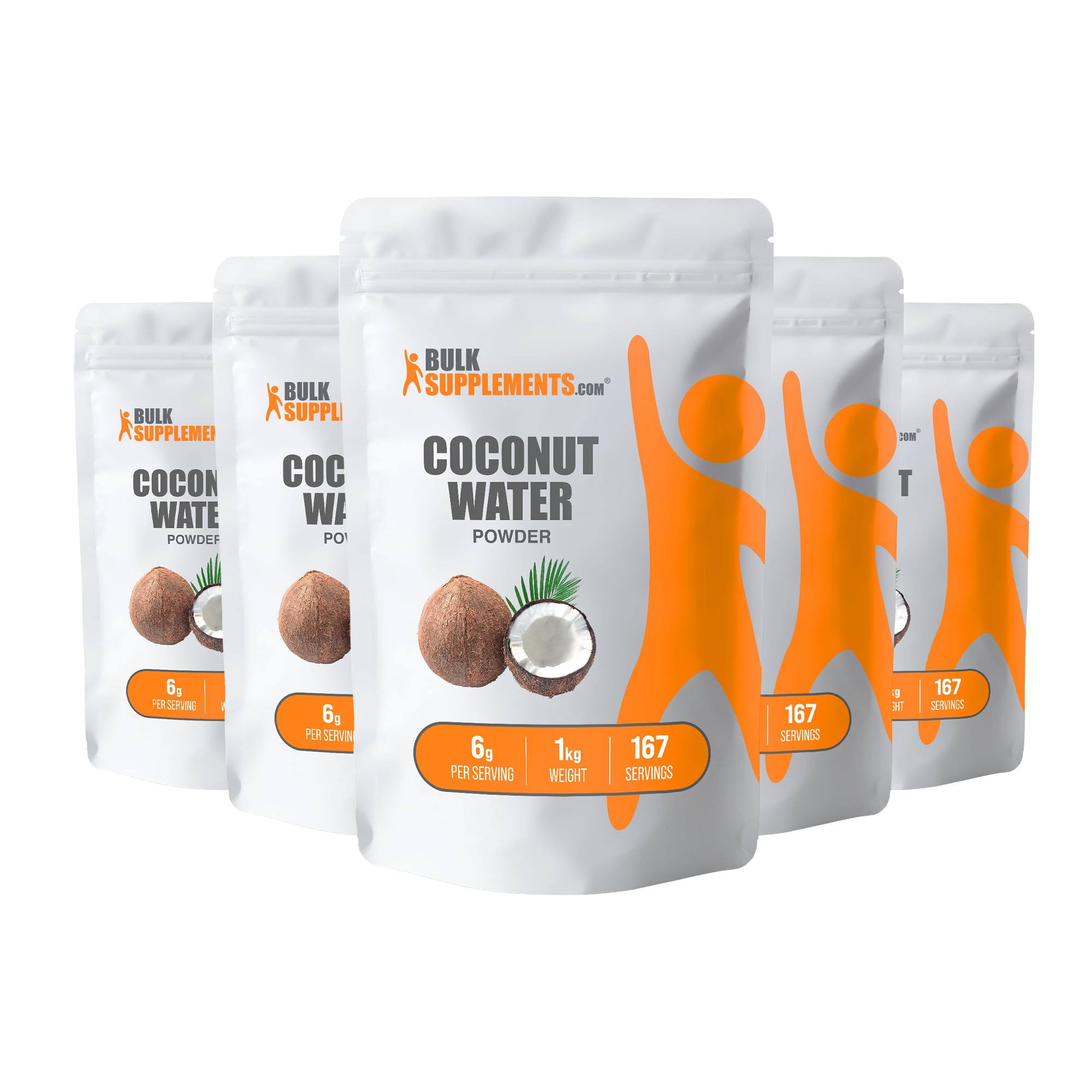 BulkSupplements.com Coconut Water Powder - Electrolyte Supplement, Water Flavoring & Enhancer - No Sugar Added & Gluten Free, 6g per Serving, 1kg (2.2 lbs) (Pack of 1)