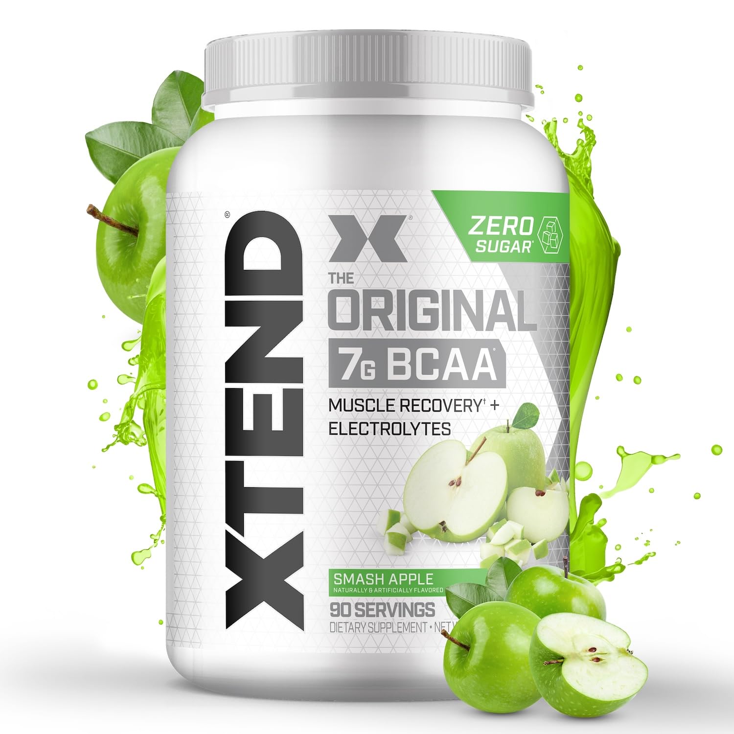 Xtend Original BCAA Powder 7g BCAA and 2.5g L-Glutamine, Sugar Free Post Workout Muscle Recovery Drink with Amino Acids for Men & Women, 90 Servings