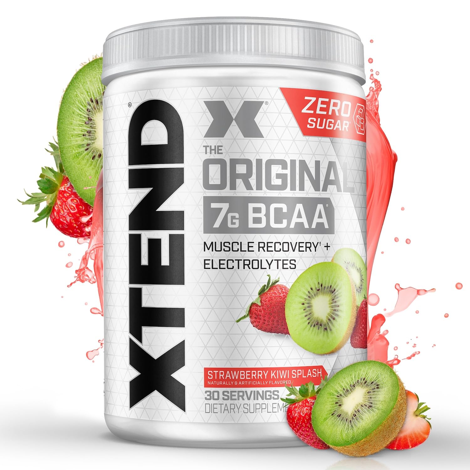Xtend Original BCAA Powder 7g BCAA and 2.5g L-Glutamine, Sugar Free Post Workout Muscle Recovery Drink with Amino Acids for Men & Women, 90 Servings