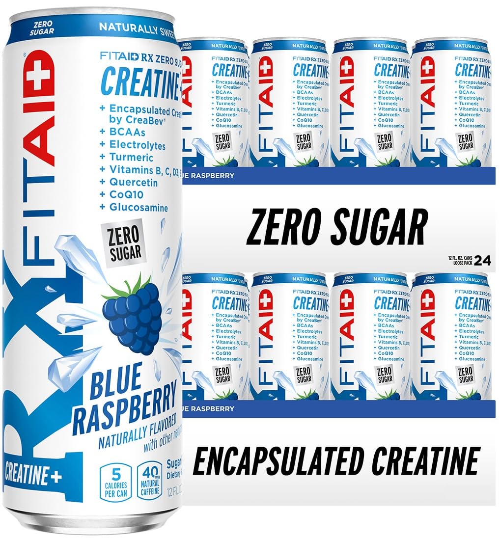 GOLFERAID Performance Blend, Up Your Golf Game, No Caffeine, Glucosamine, Turmeric, MSM, CoQ10, B-Complex, BCAAs and Electrolytes, 40 Calories, 100% Clean, Paleo, Vegan, 12-oz. cans (Pack of 24)