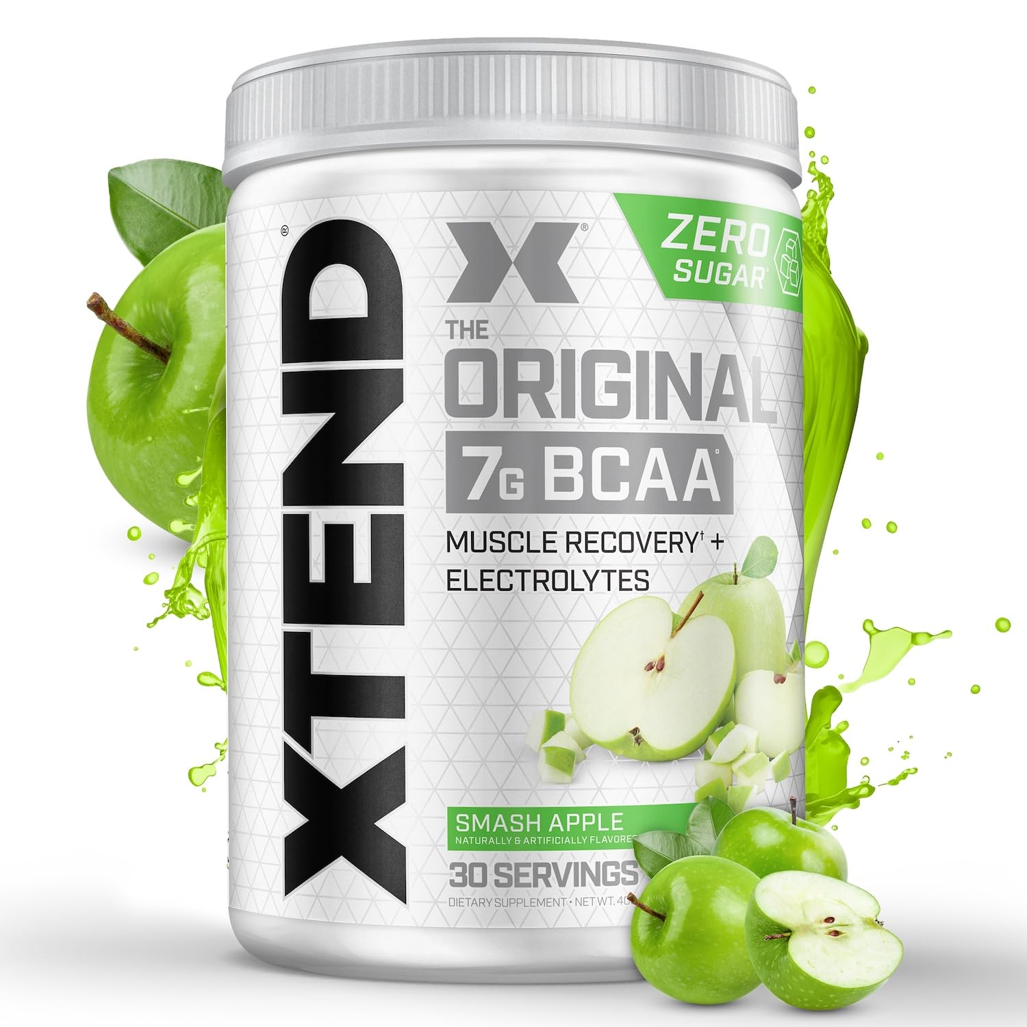Xtend Original BCAA Powder 7g BCAA and 2.5g L-Glutamine, Sugar Free Post Workout Muscle Recovery Drink with Amino Acids for Men & Women, 90 Servings