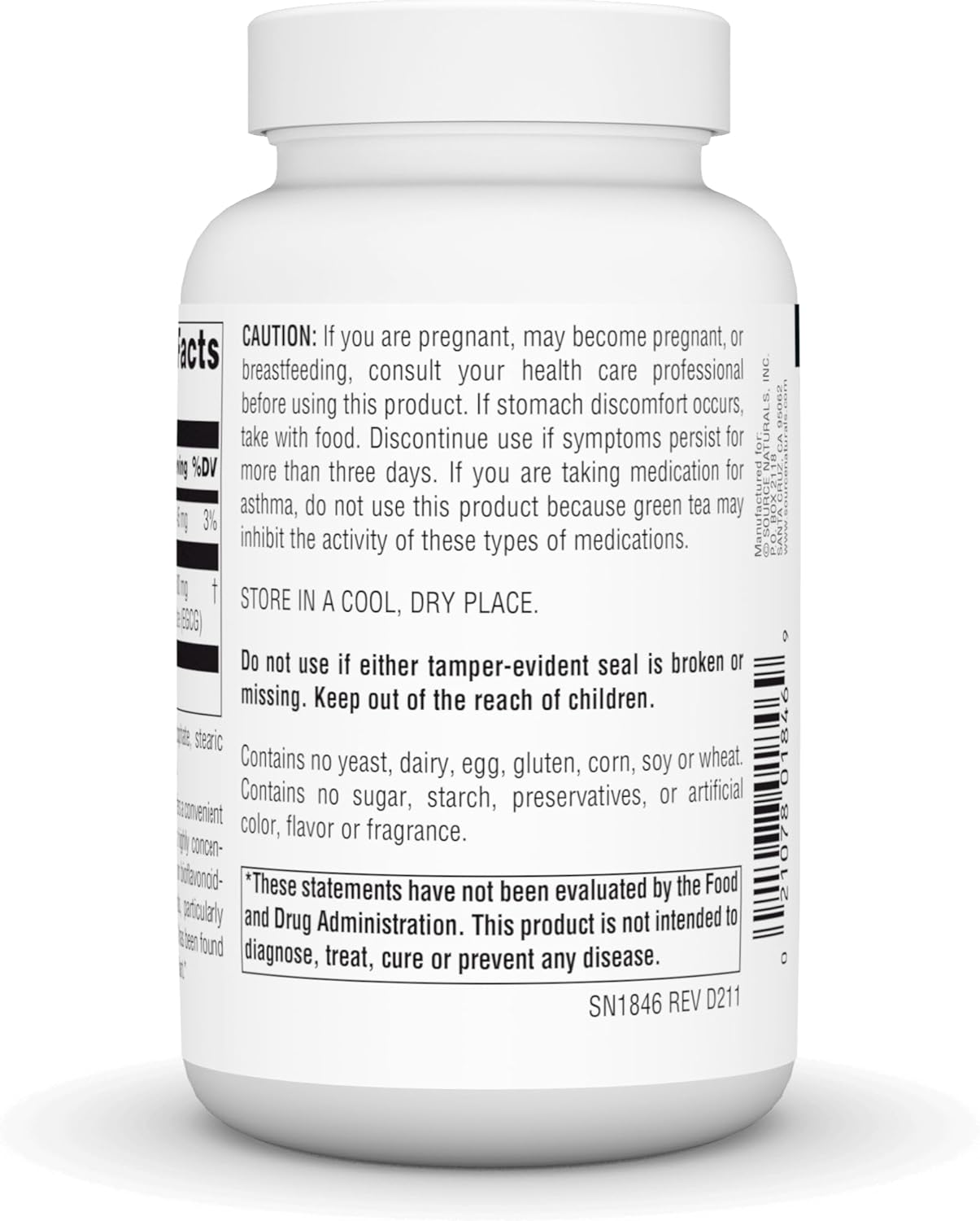 Source Naturals Green Tea Extract - Super Antioxidant* 500mg (YIELDING 175 MG EGCG) - 120 Tablets