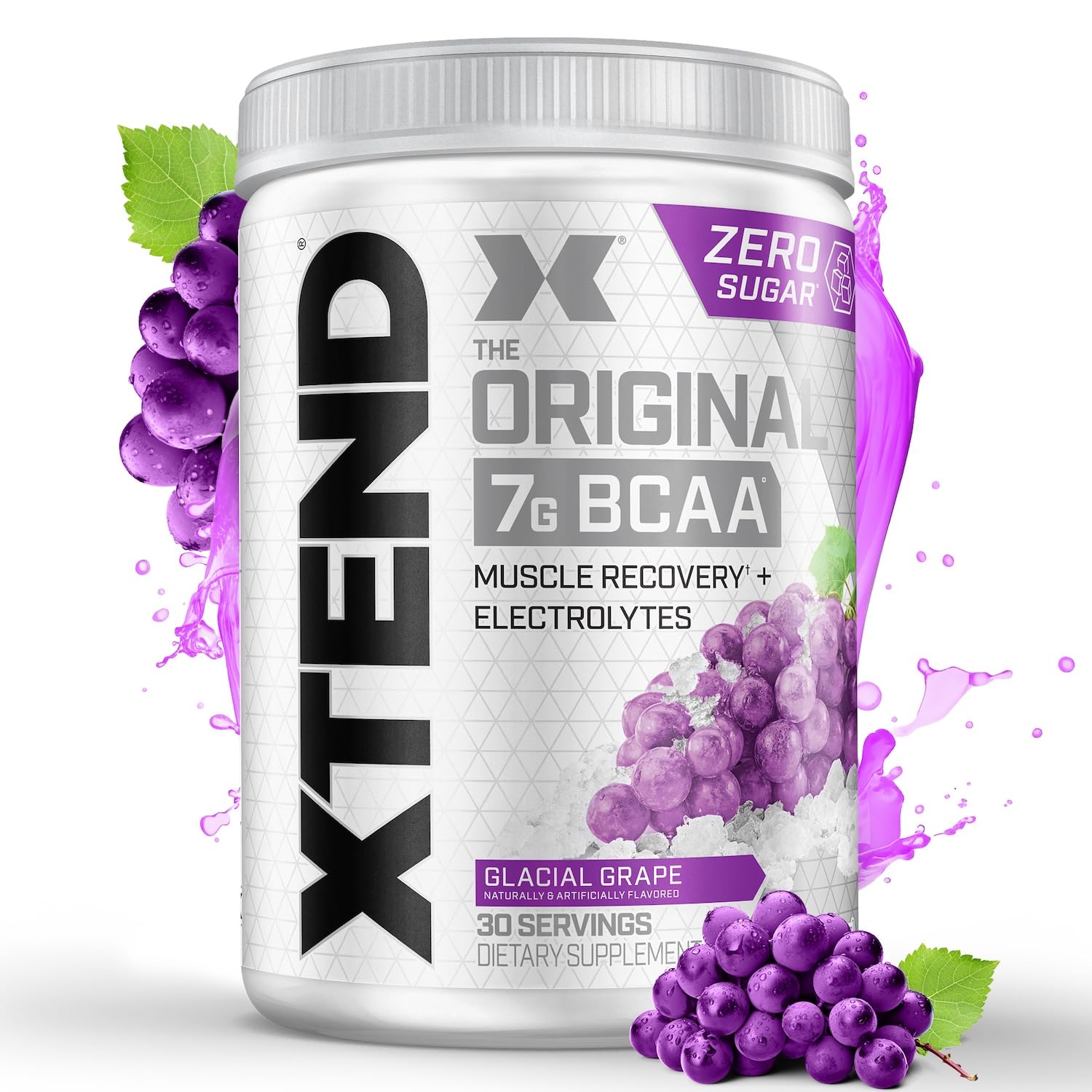 Xtend Original BCAA Powder 7g BCAA and 2.5g L-Glutamine, Sugar Free Post Workout Muscle Recovery Drink with Amino Acids for Men & Women, 90 Servings