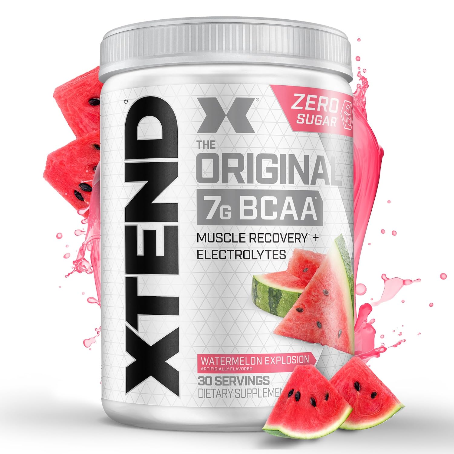 Xtend Original BCAA Powder 7g BCAA and 2.5g L-Glutamine, Sugar Free Post Workout Muscle Recovery Drink with Amino Acids for Men & Women, 90 Servings