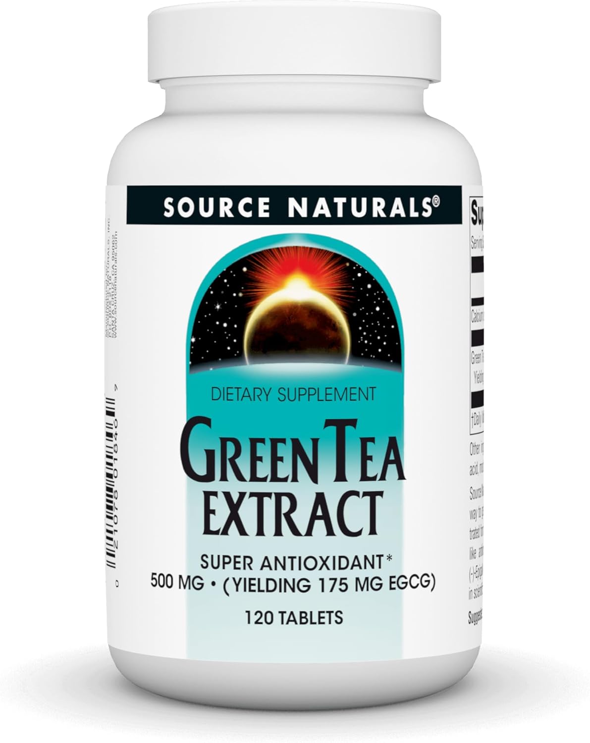 Source Naturals Green Tea Extract - Super Antioxidant* 500mg (YIELDING 175 MG EGCG) - 120 Tablets