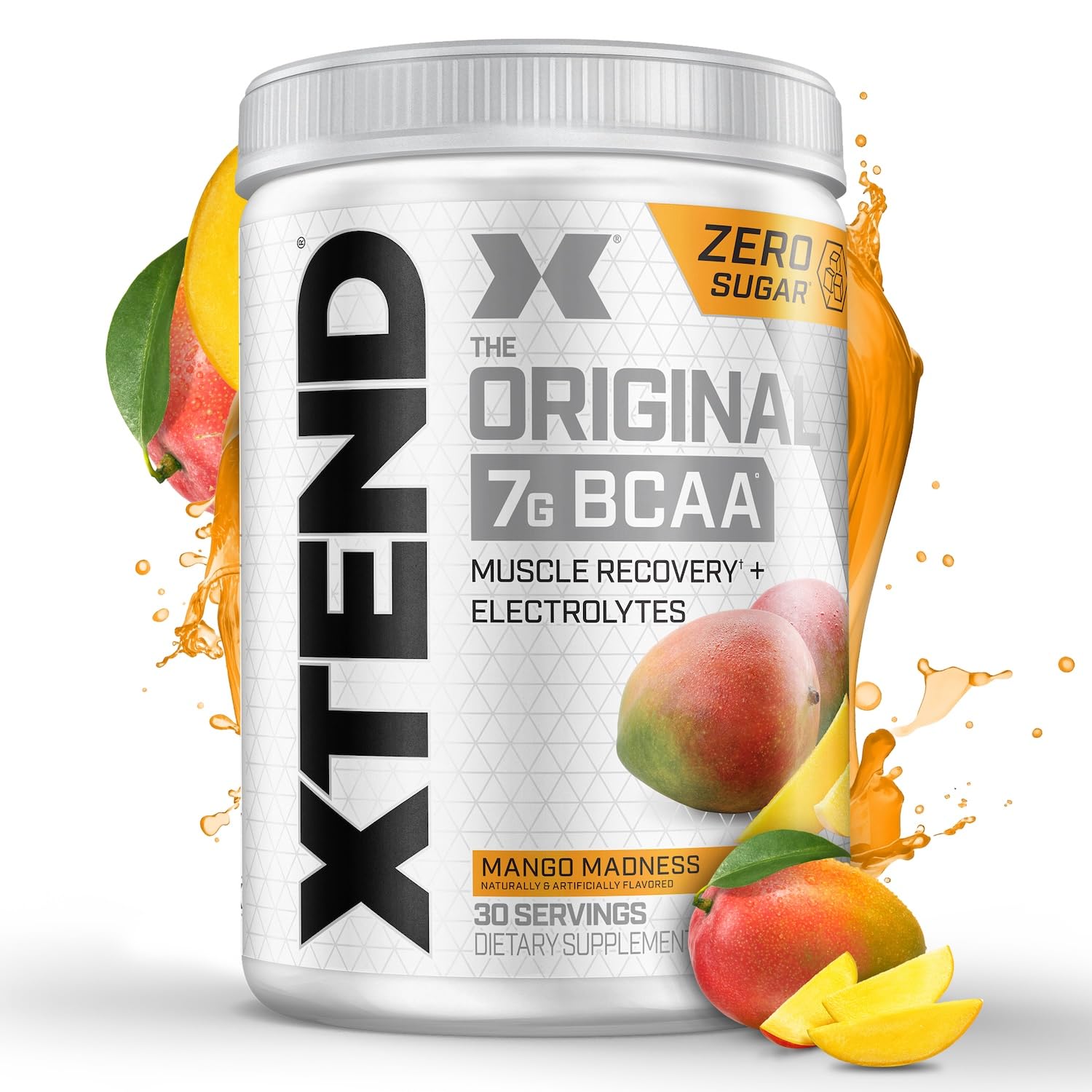 Xtend Original BCAA Powder 7g BCAA and 2.5g L-Glutamine, Sugar Free Post Workout Muscle Recovery Drink with Amino Acids for Men & Women, 90 Servings