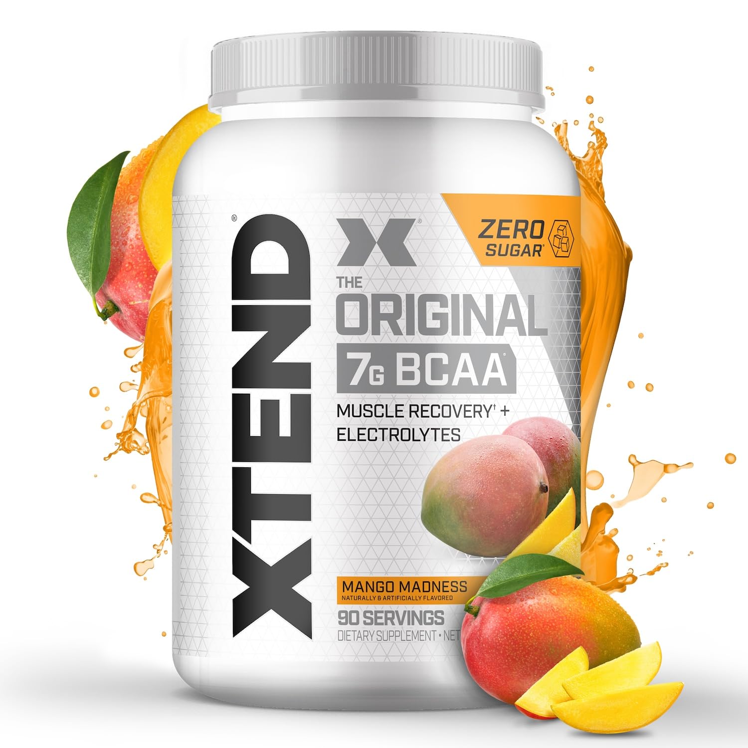 Xtend Original BCAA Powder 7g BCAA and 2.5g L-Glutamine, Sugar Free Post Workout Muscle Recovery Drink with Amino Acids for Men & Women, 90 Servings