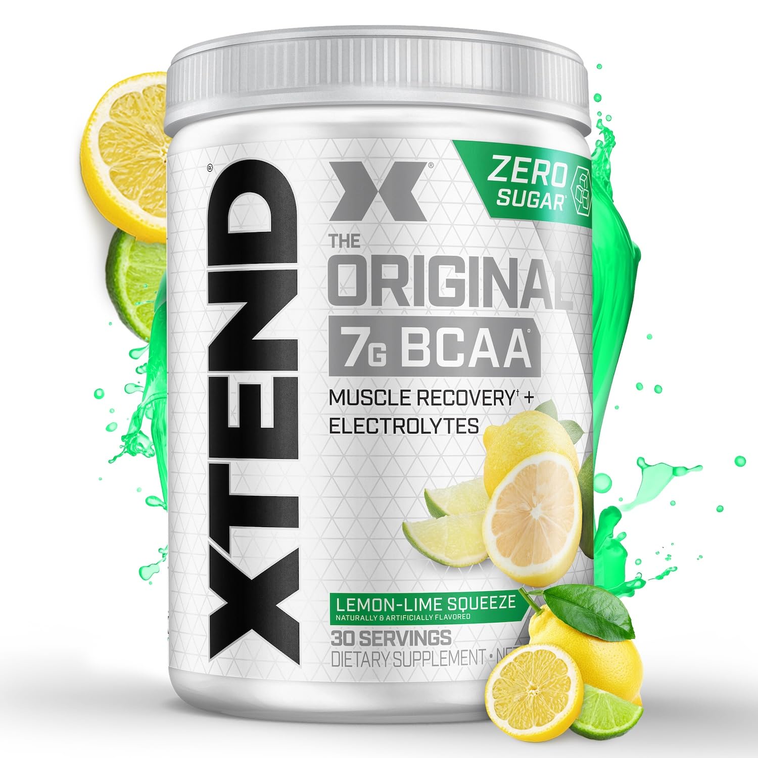 Xtend Original BCAA Powder 7g BCAA and 2.5g L-Glutamine, Sugar Free Post Workout Muscle Recovery Drink with Amino Acids for Men & Women, 90 Servings