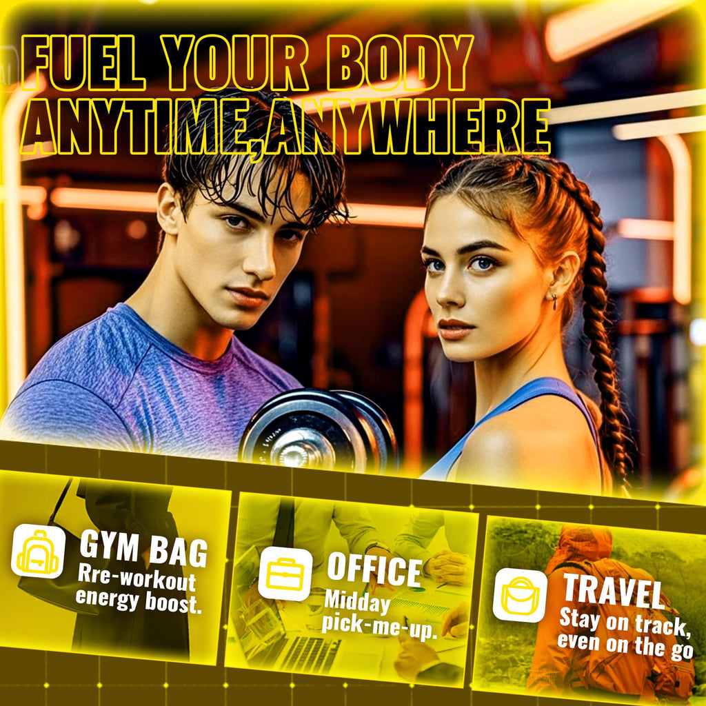 zipvit Creatine Monohydrate Gummies (5g) – Pre-Workout Energy & Muscle Growth Support for Men & Women | Orange Electrolyte Gummies (135 Count)