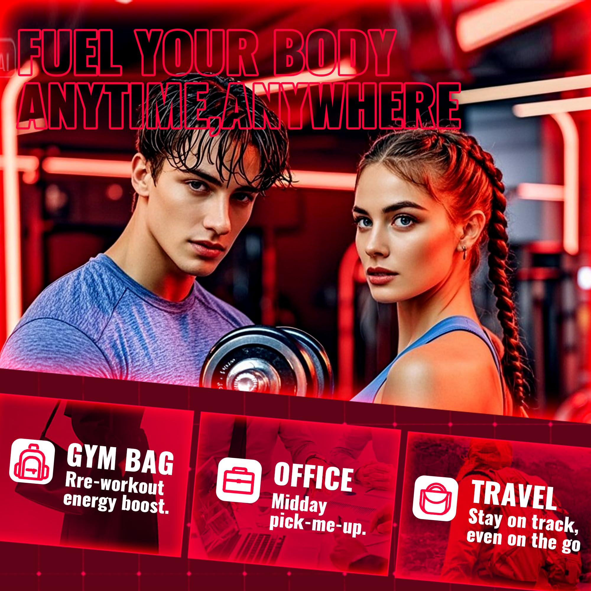 zipvit Creatine Monohydrate Gummies (5g) – Pre-Workout Energy & Muscle Growth Support for Men & Women | Orange Electrolyte Gummies (135 Count)