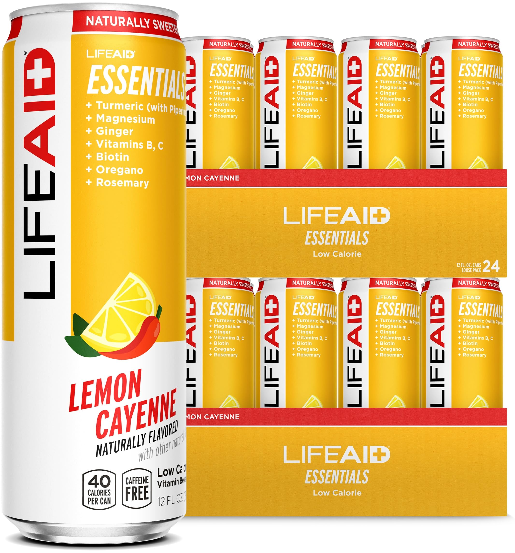 GOLFERAID Performance Blend, Up Your Golf Game, No Caffeine, Glucosamine, Turmeric, MSM, CoQ10, B-Complex, BCAAs and Electrolytes, 40 Calories, 100% Clean, Paleo, Vegan, 12-oz. cans (Pack of 24)