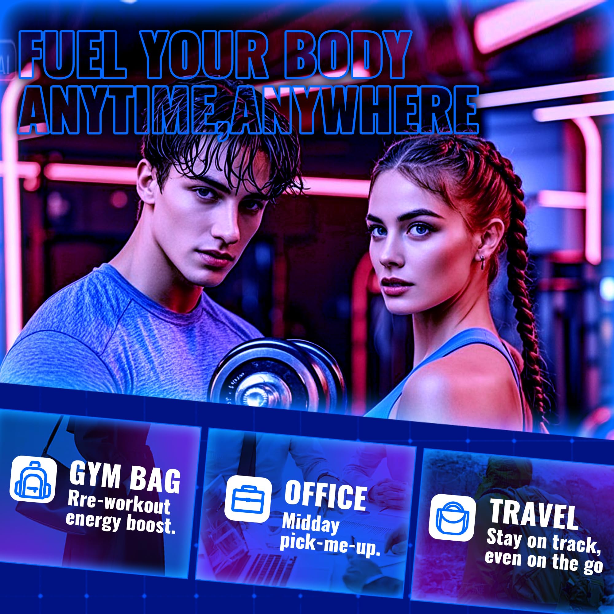 zipvit Creatine Monohydrate Gummies (5g) – Pre-Workout Energy & Muscle Growth Support for Men & Women | Orange Electrolyte Gummies (135 Count)