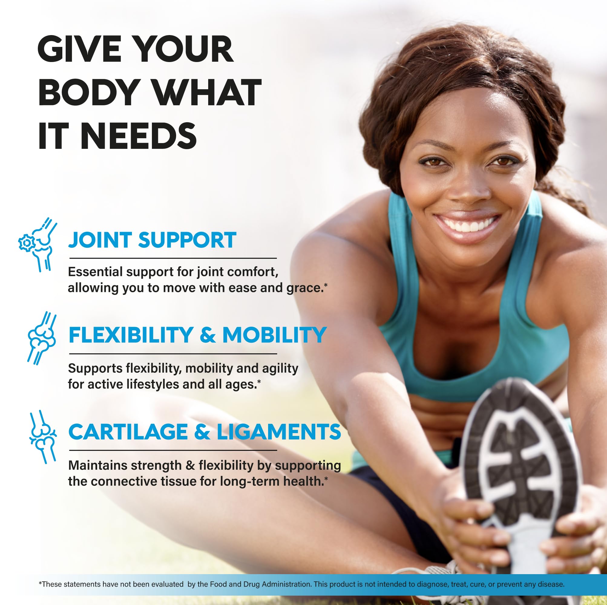 Glucosamine Chondroitin MSM Collagen | HSA | Joint Support Supplement 2800 mg | Made in USA | FSA Approved Product Items | Flexibility Nutritional Vitamins | For Men & Women, 120 Capsules