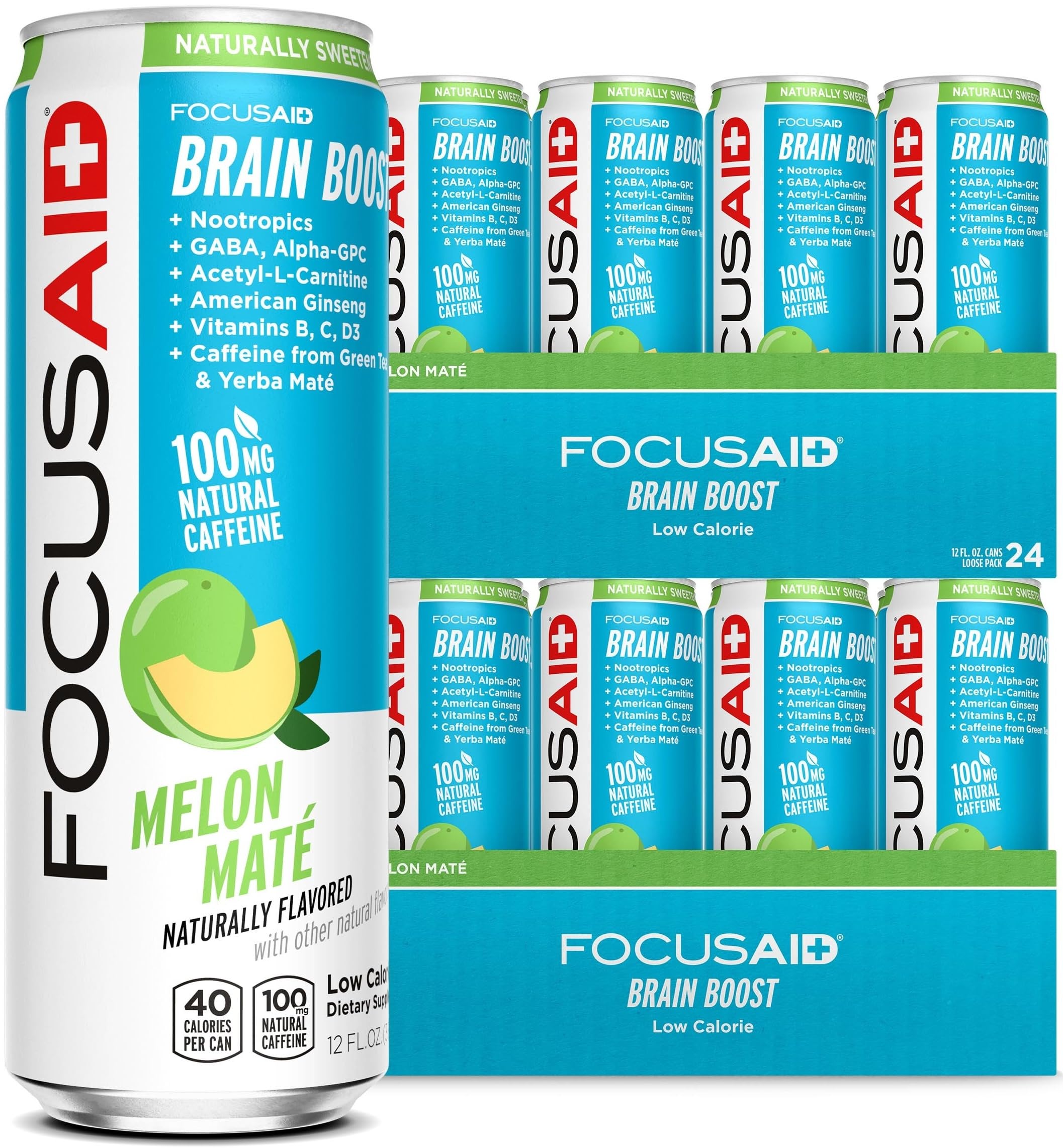 GOLFERAID Performance Blend, Up Your Golf Game, No Caffeine, Glucosamine, Turmeric, MSM, CoQ10, B-Complex, BCAAs and Electrolytes, 40 Calories, 100% Clean, Paleo, Vegan, 12-oz. cans (Pack of 24)