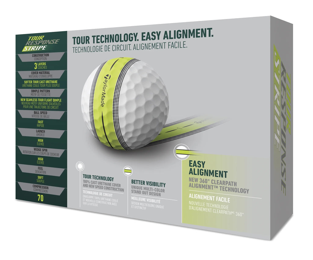 (4 Pack)  Tour Response Stripe Golf Balls, 12 Pack, White