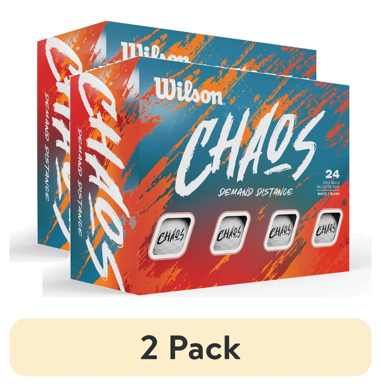 Elevate Your Game with the CHAOS White 24-Ball Pack - Perfect for Practice and Performance!