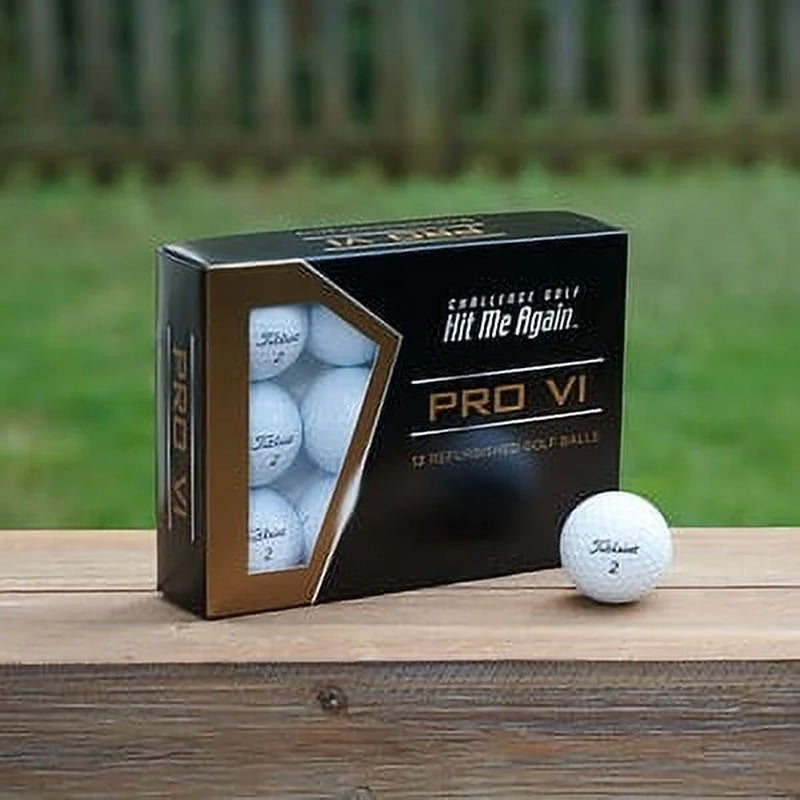 Experience Unmatched Performance with Refurbished ProV1 Golf Balls - 12 Pack in Classic White