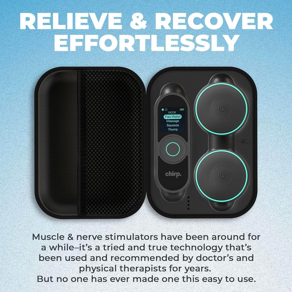 Halo Wireless Muscle Stimulator – Portable EMS Device for Muscle Recovery, Pain Relief, and Strength Training, Stimulate Muscles for Faster Recovery & Growth (Double)