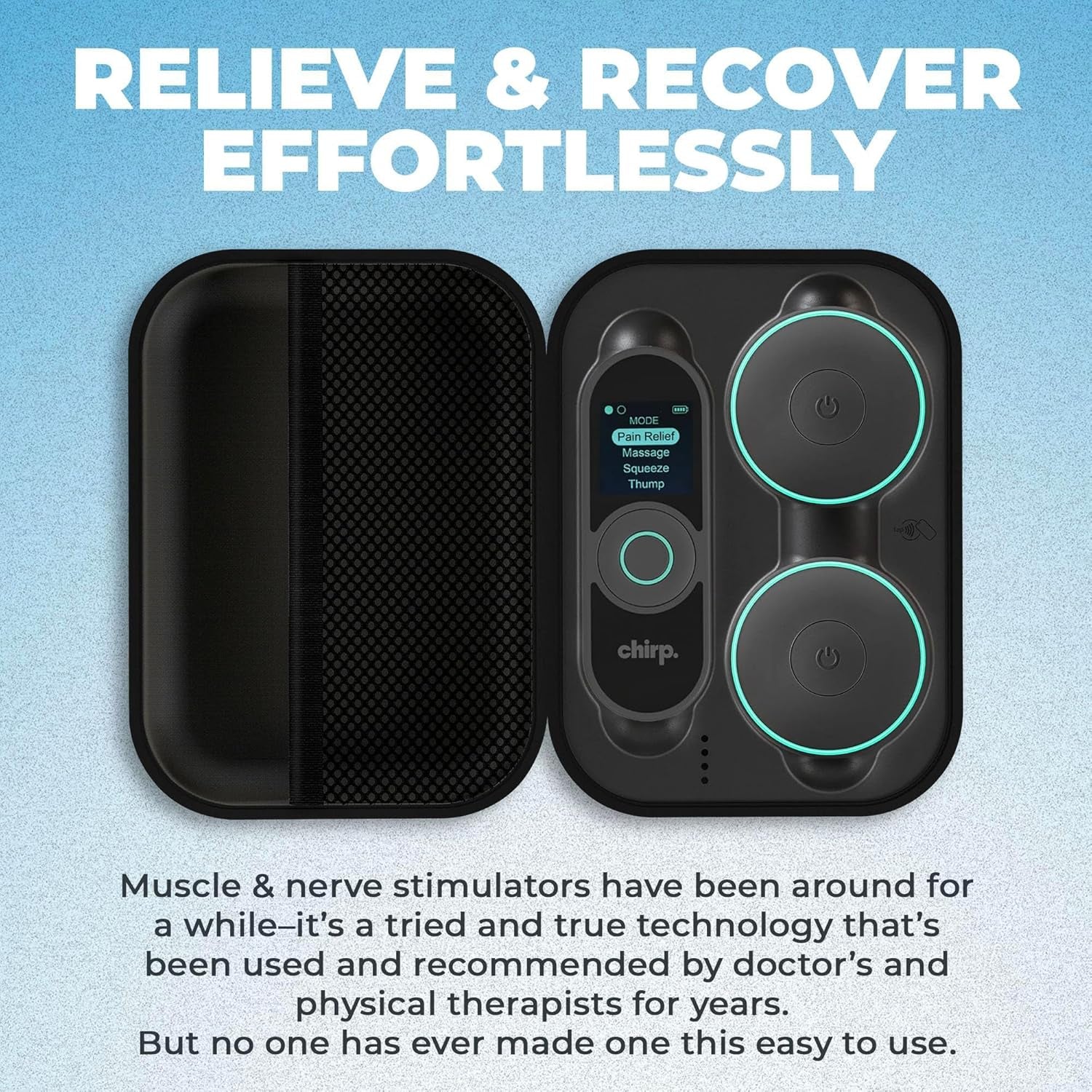 Halo Wireless Muscle Stimulator – Portable EMS Device for Muscle Recovery, Pain Relief, and Strength Training, Stimulate Muscles for Faster Recovery & Growth (Double)