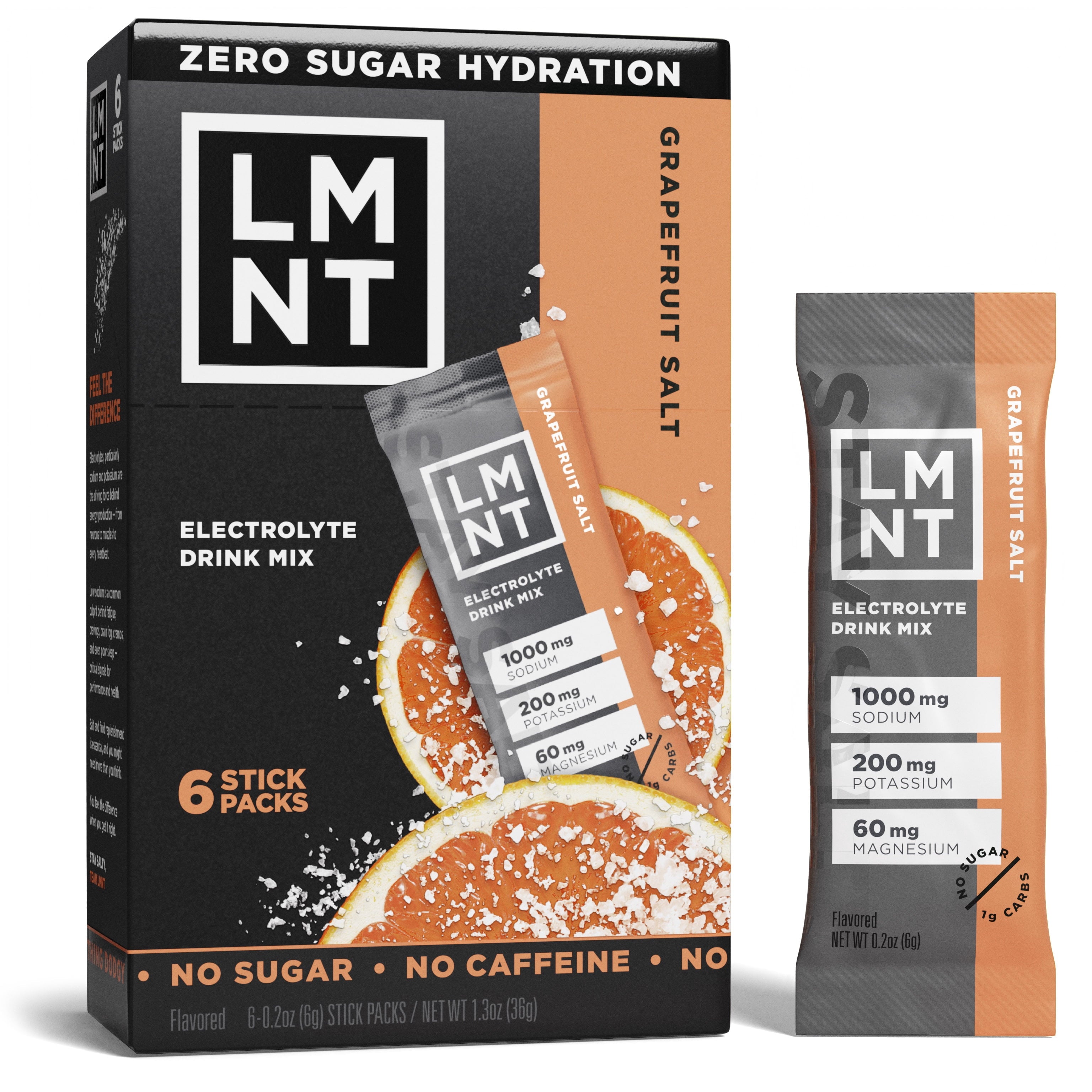 Zero Sugar Electrolyte Drink Mix - Grapefruit - 6Ct