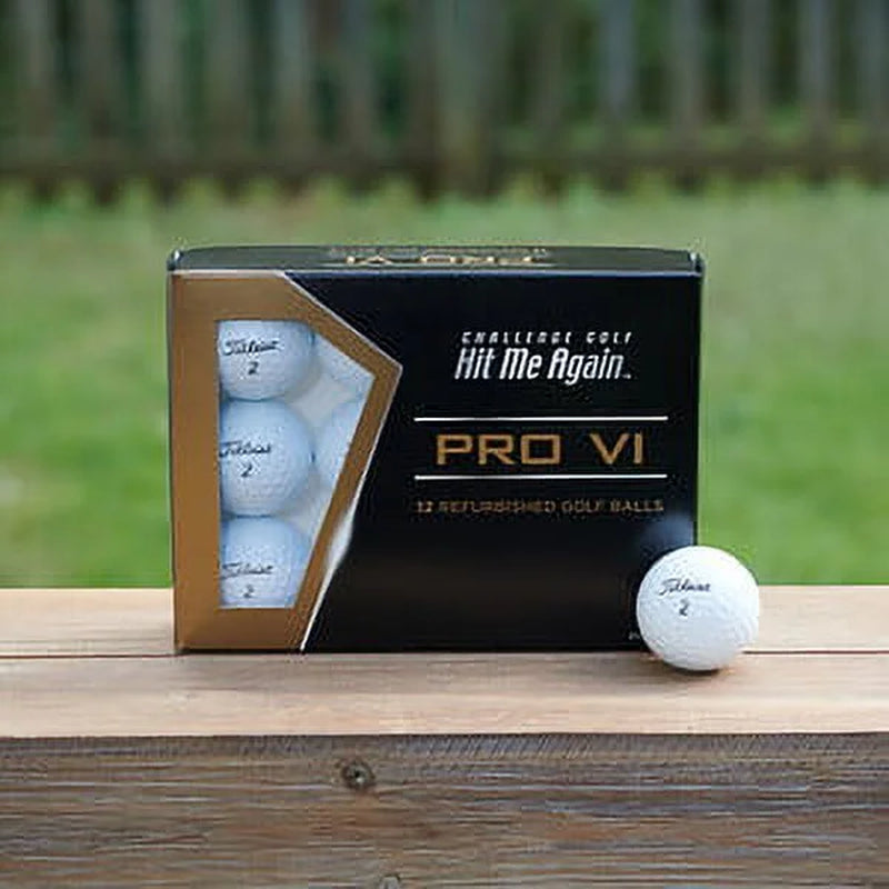 Experience Unmatched Performance with Refurbished ProV1 Golf Balls - 12 Pack in Classic White
