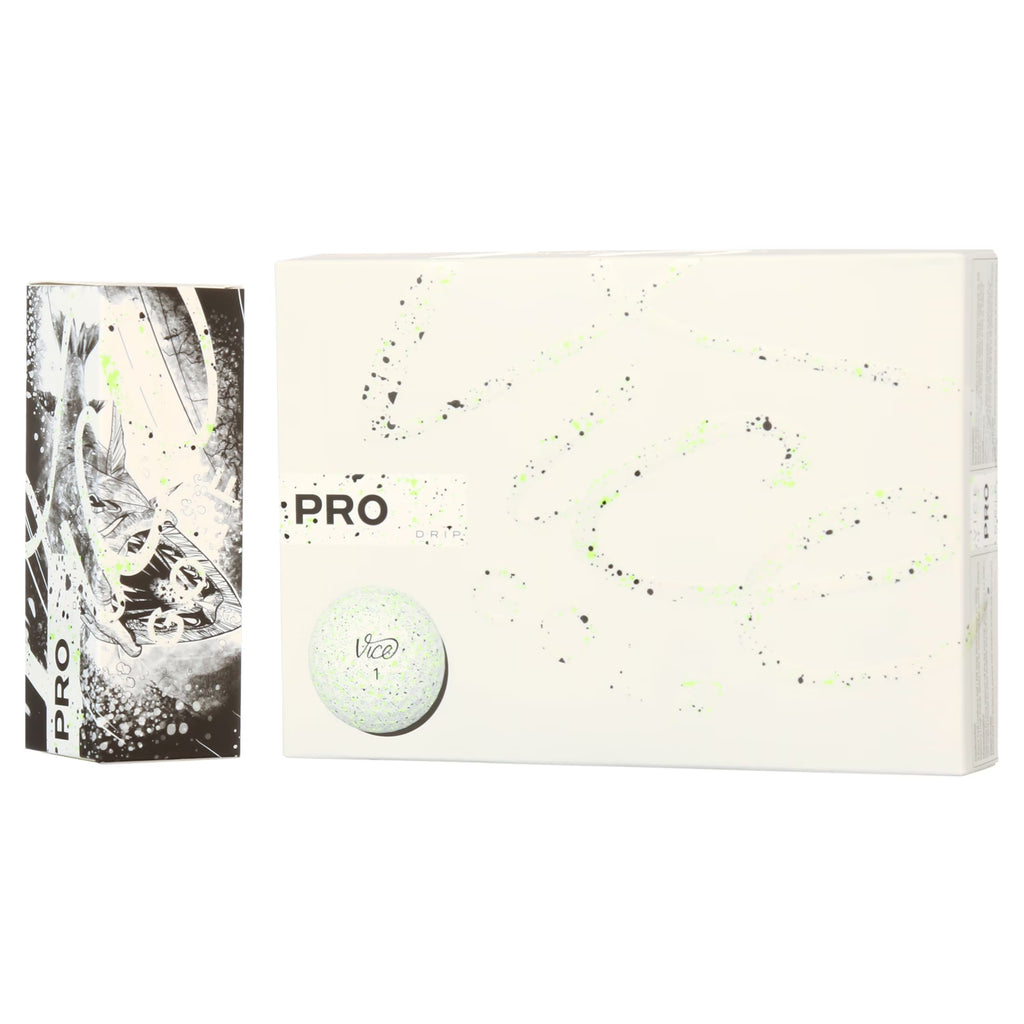 Unleash Your Game with Pro Drip Golf Balls in Luminous Lime - 12 Pack of High-Performance Balls