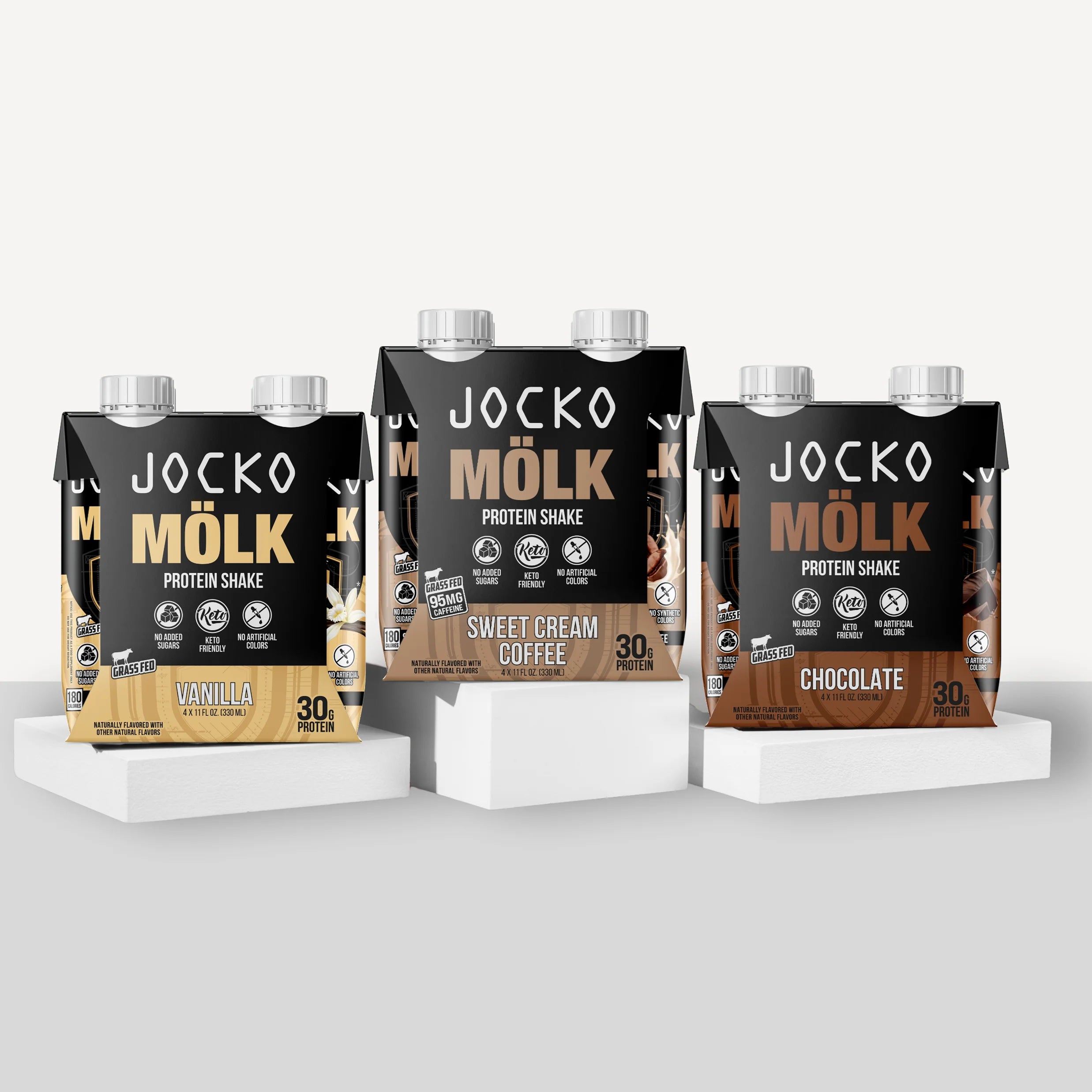Delicious Vanilla Protein Shake - 30g Protein, 11oz Ready-to-Drink, 4 Count for Muscle Growth & Recovery