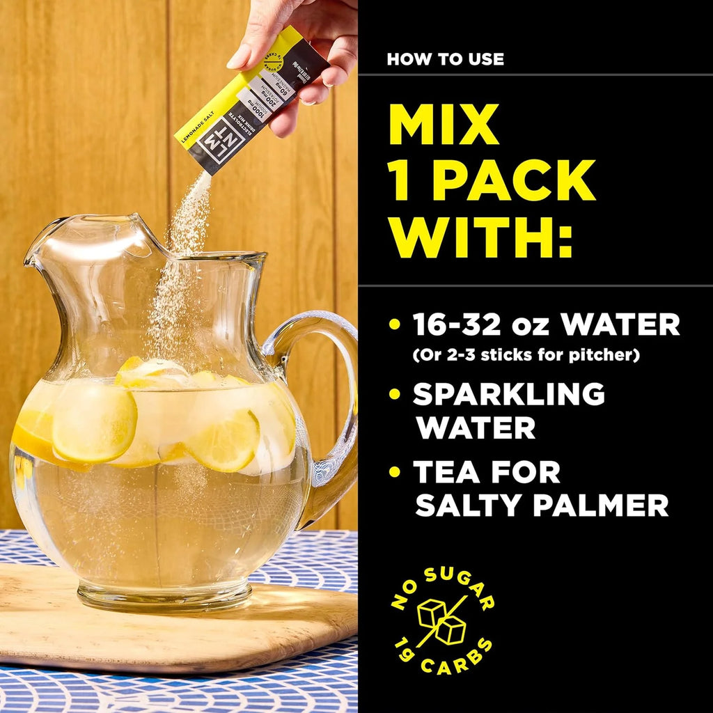 Zero Sugar Electrolyte Drink Mix - Lemonade - 6 Count