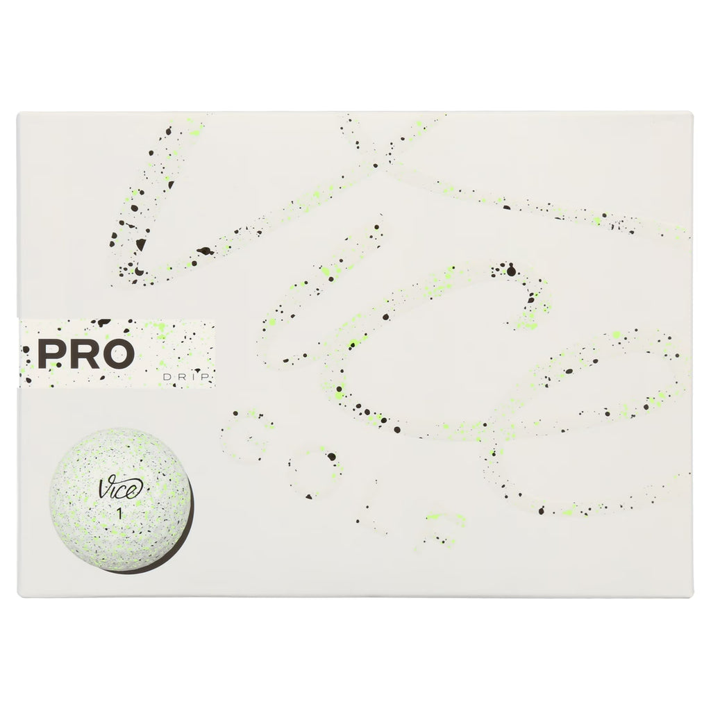 Unleash Your Game with Pro Drip Golf Balls in Luminous Lime - 12 Pack of High-Performance Balls