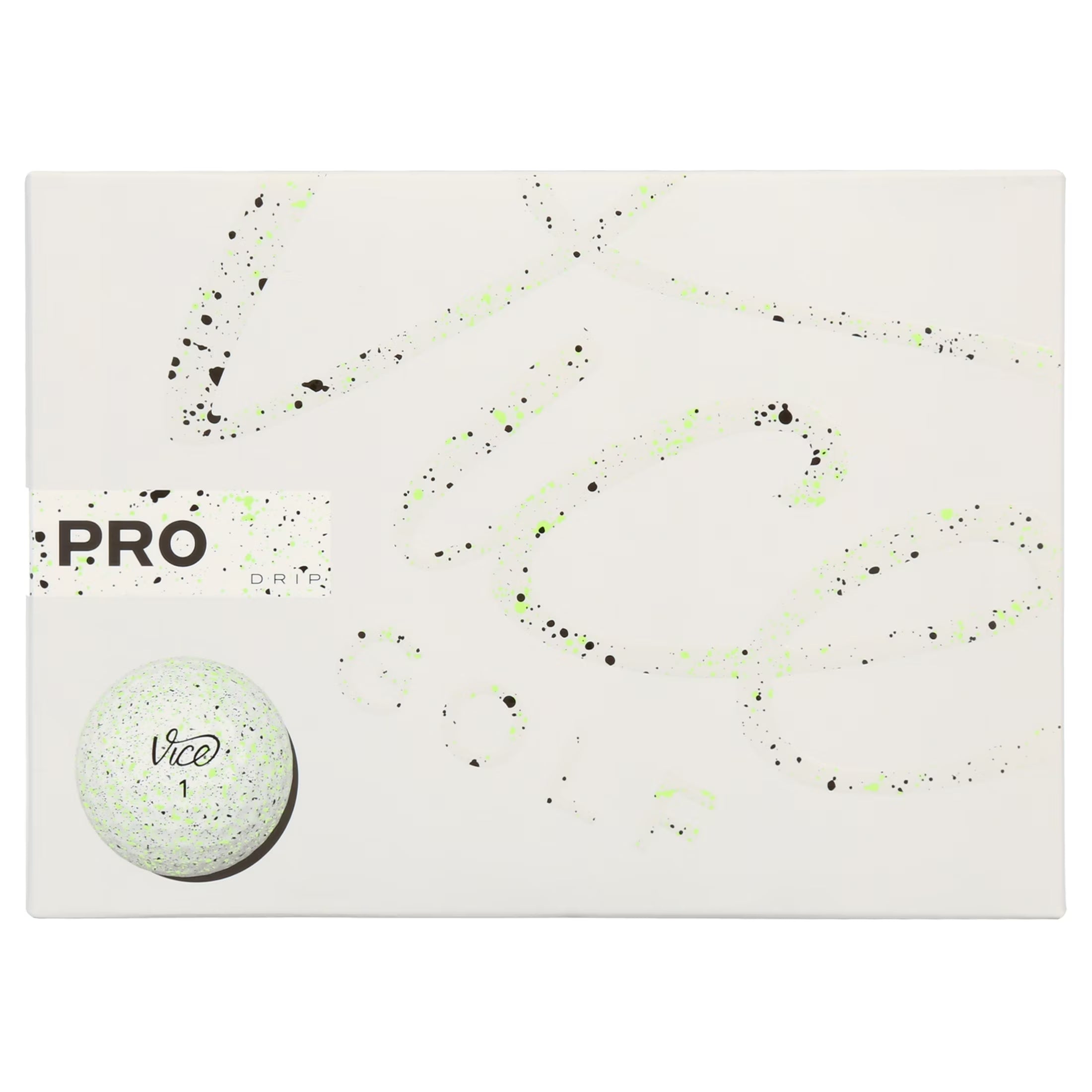 Unleash Your Game with Pro Drip Golf Balls in Luminous Lime - 12 Pack of High-Performance Balls