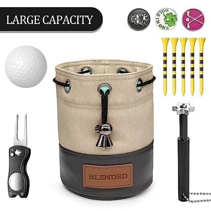 Elevate Your Game with the Premium Golf Valuables Pouch - Stylish Bucket Waist Design with Secure Drawstrings